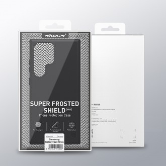 Nillkin Super Frosted Shield Pro pro pancéřové pouzdro Samsung Galaxy S23 Ultra + stojánek na telefon zelený