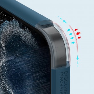 Nillkin Super Frosted Shield Pro pro pancéřové pouzdro Samsung Galaxy S23 Ultra + stojánek na telefon modrý