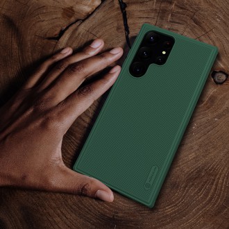 Nillkin Super Frosted Shield Pro pro pancéřové pouzdro Samsung Galaxy S23 Ultra + stojánek na telefon modrý