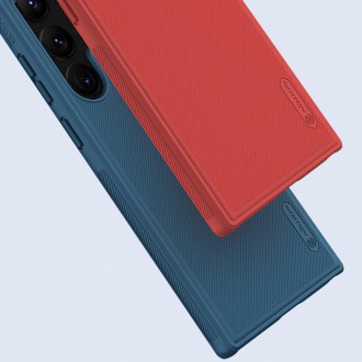 Nillkin Super Frosted Shield Pro pro pancéřový kryt Samsung Galaxy S23 Ultra + stojánek na telefon červený