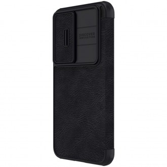 Nillkin Qin Leather Pro Case pro Samsung Galaxy S23 Flip Cover Cover Camera Black