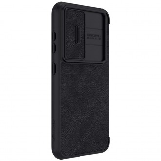 Nillkin Qin Leather Pro Case pro Samsung Galaxy S23 Flip Cover Cover Camera Black