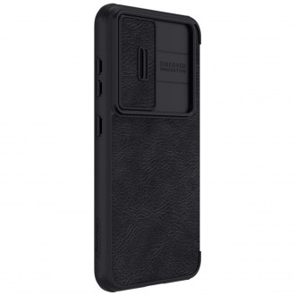 Nillkin Qin Leather Pro Case pro Samsung Galaxy S23+ flip cover kryt fotoaparátu černý