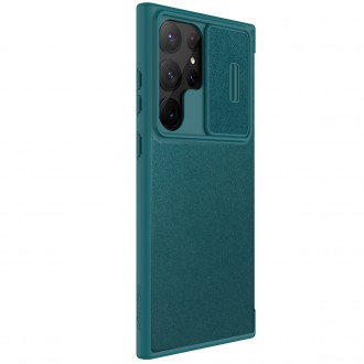 Nillkin Qin Leather Pro Case Case pro Samsung Galaxy S23 Ultra Flip Cover Kryt fotoaparátu Green