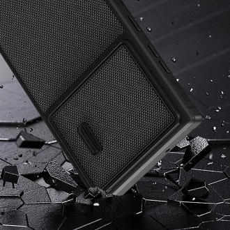 Nillkin Textured S Case pro Samsung Galaxy S22 Ultra pancéřový kryt s krytem fotoaparátu černý