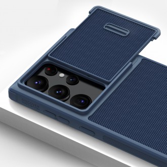 Nillkin Textured S Case pro Samsung Galaxy S23 Ultra pancéřový kryt s krytem fotoaparátu modrý