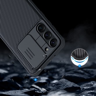 Nillkin CamShield Pro Case pro kryt Samsung Galaxy S23+ s krytem fotoaparátu modrý