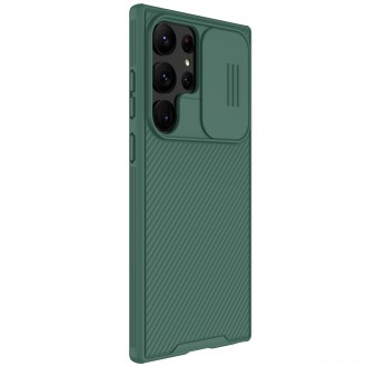 Nillkin CamShield Pro Case pro Samsung Galaxy S23 Ultra kryt s krytem fotoaparátu zelený