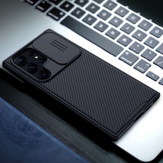 Nillkin CamShield Pro Case pro Samsung Galaxy S23 Ultra kryt s krytem fotoaparátu zelený