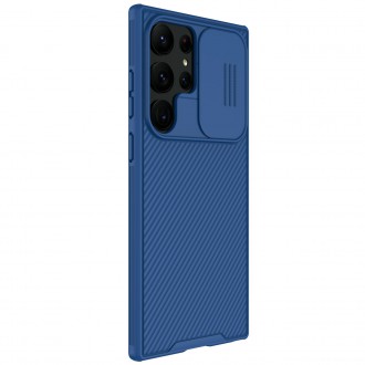 Nillkin CamShield Pro Case pro kryt Samsung Galaxy S23 Ultra s krytem fotoaparátu modrý