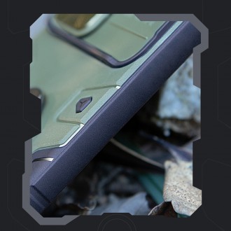 Nillkin CamShield Armor Pro Case pro Samsung Galaxy S23 Ultra Armor Cover s kroužkovým stojánkem pro ochranu fotoaparátu černý