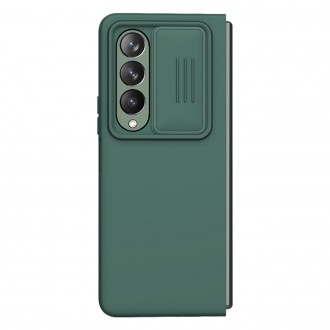 Nillkin CamShield Silky silikonové pouzdro pro Samsung Galaxy Z Fold 4 silikonový kryt s ochranou fotoaparátu zelené