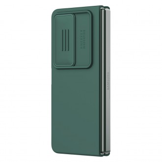 Nillkin CamShield Silky silikonové pouzdro pro Samsung Galaxy Z Fold 4 silikonový kryt s ochranou fotoaparátu zelené