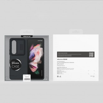 Nillkin CamShield Silky silikonové pouzdro pro Samsung Galaxy Z Fold 4 silikonový kryt s ochranou fotoaparátu zelené