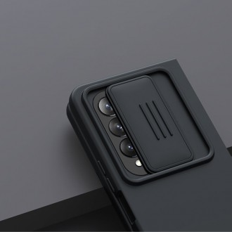 Nillkin CamShield Silky silikonové pouzdro pro Samsung Galaxy Z Fold 4 silikonový kryt s ochranou fotoaparátu zelené
