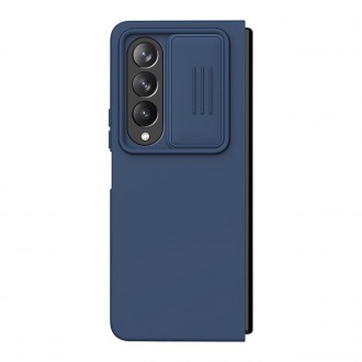 Silikonové pouzdro Nillkin CamShield Silky pro Samsung Galaxy Z Fold 4 s ochranou fotoaparátu modré
