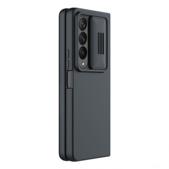 Nillkin CamShield Silky silikonové pouzdro pro Samsung Galaxy Z Fold 4 silikonový kryt s ochranou fotoaparátu černý