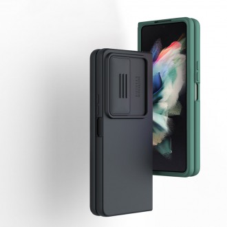 Nillkin CamShield Silky silikonové pouzdro pro Samsung Galaxy Z Fold 4 silikonový kryt s ochranou fotoaparátu černý