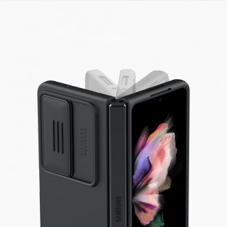 Nillkin CamShield Silky silikonové pouzdro pro Samsung Galaxy Z Fold 4 silikonový kryt s ochranou fotoaparátu černý