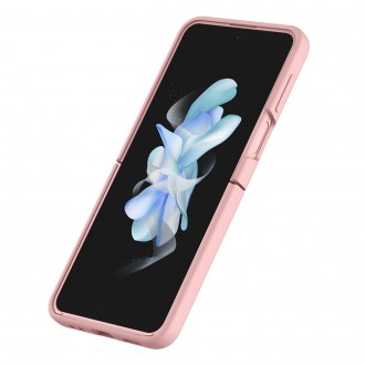 Nillkin CamShield Silky silikonové pouzdro pro Samsung Galaxy Z Flip 4 silikonový kryt s ochranou fotoaparátu Peach