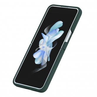 Nillkin CamShield Silky silikonové pouzdro pro Samsung Galaxy Z Flip 4 silikonový kryt s ochranou fotoaparátu zelené