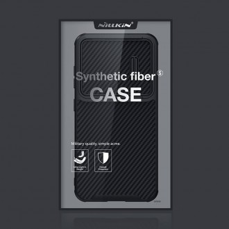 Nillkin Synthetic Fiber S Case pro Samsung Galaxy S23 kryt kryt fotoaparátu černý