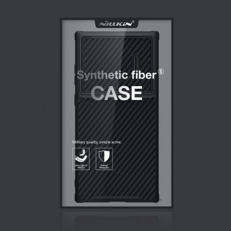 Nillkin Synthetic Fiber S Case pro Samsung Galaxy S23 Ultra kryt kryt fotoaparátu černý