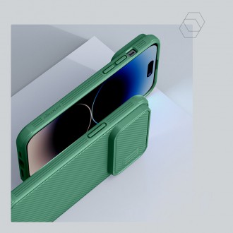Nillkin CamShield S Case pro iPhone 14 Pro Max obrněný kryt kryt kamery zelený