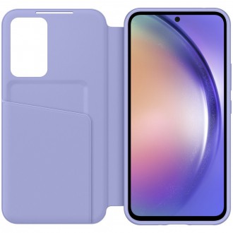 Pouzdro Samsung Smart View Wallet Case pro Samsung Galaxy A54 5G kryt s chytrým výklopným okénkem peněženka na karty modrá (EF-ZA546CVEGWW)