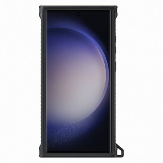 Pouzdro Samsung Rugged Gadget pro Samsung Galaxy S23 Ultra Rugged Cover Ring Holder Stand Gray (EF-RS918CBEGWW)