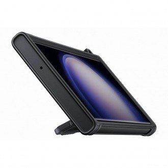 Pouzdro Samsung Rugged Gadget pro Samsung Galaxy S23 Ultra Rugged Cover Ring Holder Stand Gray (EF-RS918CBEGWW)