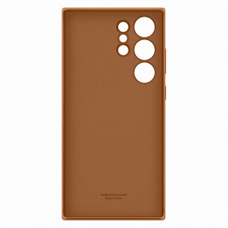 Pouzdro Samsung Leather Cover pro Samsung Galaxy S23 Ultra pouzdro z přírodní velbloudí kůže (EF-VS918LAEGWW)