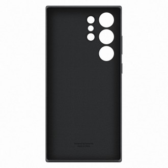 Pouzdro Samsung Leather Cover pro Samsung Galaxy S23 Ultra pouzdro z pravé kůže černé (EF-VS918LBEGWW)
