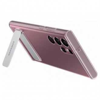 Samsung Standing Cover Hard Case with Stand for Samsung Galaxy S22 Ultra Transparent (EF-JS908CTEGWW)