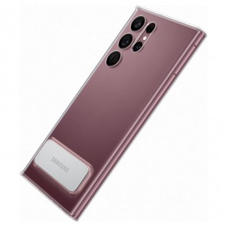 Samsung Standing Cover Hard Case with Stand for Samsung Galaxy S22 Ultra Transparent (EF-JS908CTEGWW)