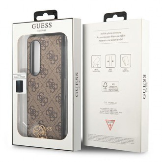 Guess GUHCZFD4GF4GBR F936 Z Fold 4 brązowy/brown hard case 4G Charms Collection