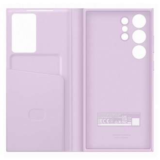 Pouzdro Samsung Smart View Wallet pro Samsung Galaxy S23 Ultra Cover with Smart Flip Window Card Wallet Lilac (EF-ZS918CVEGWW)