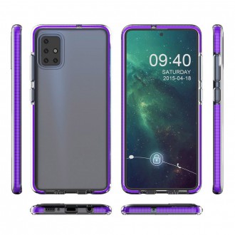 Spring Case kryt gelové pouzdro s barevným rámečkem pro Xiaomi Redmi 10X 4G / Xiaomi Redmi Note 9 černé