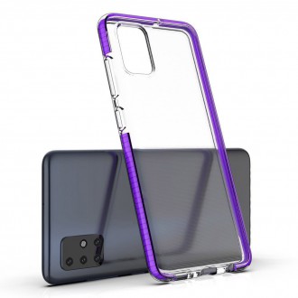 Spring Case kryt gelové pouzdro s barevným rámečkem pro Xiaomi Redmi 10X 4G / Xiaomi Redmi Note 9 černé