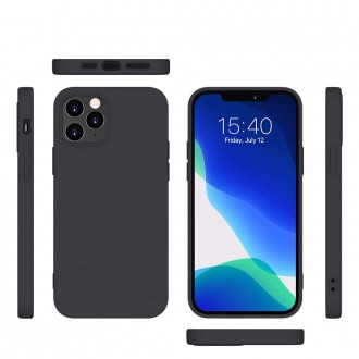 Silicone Case Soft Flexible Rubber Cover for iPhone 12 Pro / iPhone 12 black