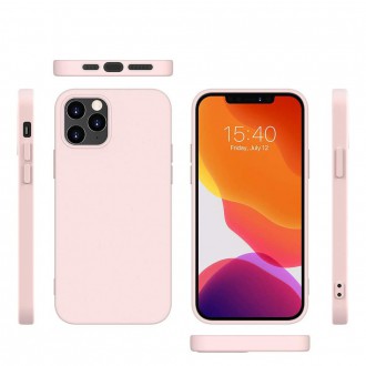 Silicone Case Soft Flexible Rubber Cover for iPhone 12 Pro / iPhone 12 pink