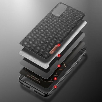 Dux Ducis Fino case covered with nylon material for Samsung Galaxy S20 FE 5G gray