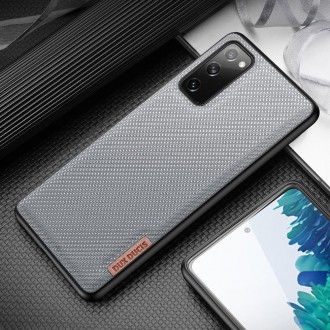 Dux Ducis Fino case covered with nylon material for Samsung Galaxy S20 FE 5G gray