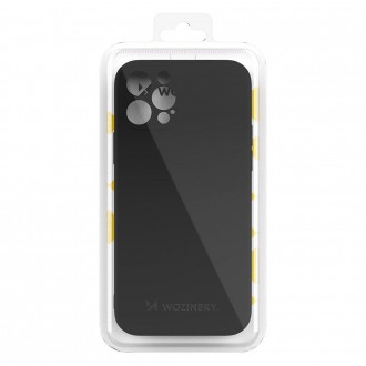 Wozinsky Color Case silicone flexible durable case iPhone 12 Pro Max black