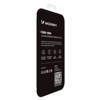 Wozinsky Color Case silicone flexible durable case iPhone 12 Pro Max black