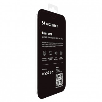 Wozinsky Color Case silicone flexible durable case iPhone 13 Pro Max black