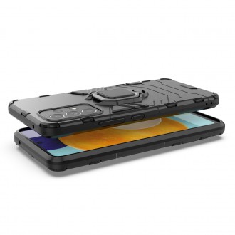 Ring Armor tough hybrid case cover + magnetic holder for Samsung Galaxy A53 5G black