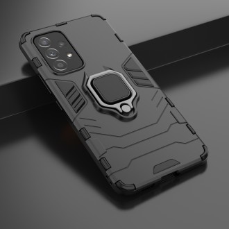 Ring Armor tough hybrid case cover + magnetic holder for Samsung Galaxy A53 5G black