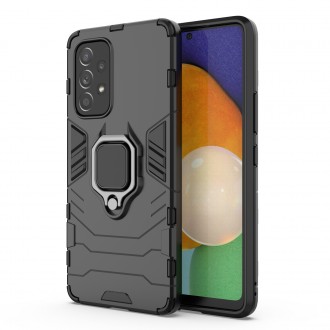 Ring Armor tough hybrid case cover + magnetic holder for Samsung Galaxy A53 5G black