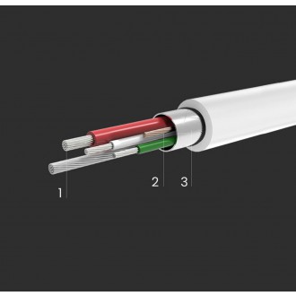 Ugreen kabel tiskárny USB-C - USB-B 480 Mb/s 1m bílý (US241)